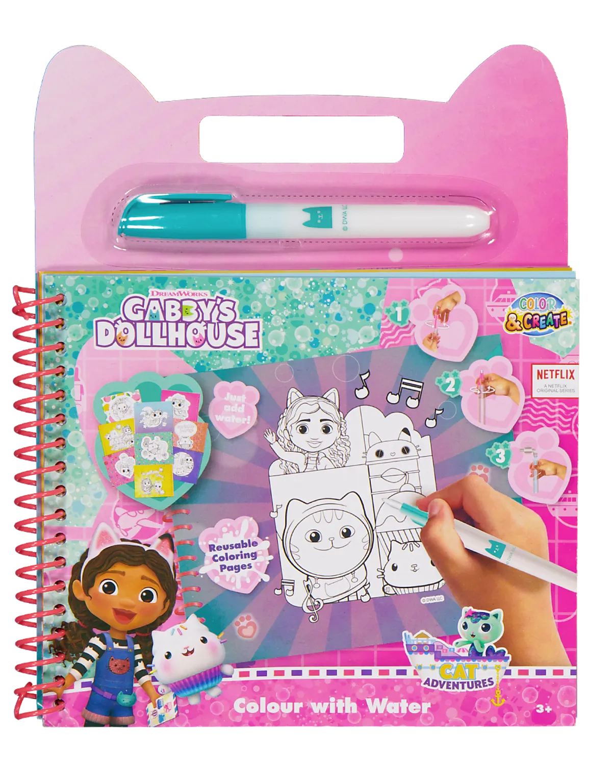 Album à colorier à l'eau - Multicolore