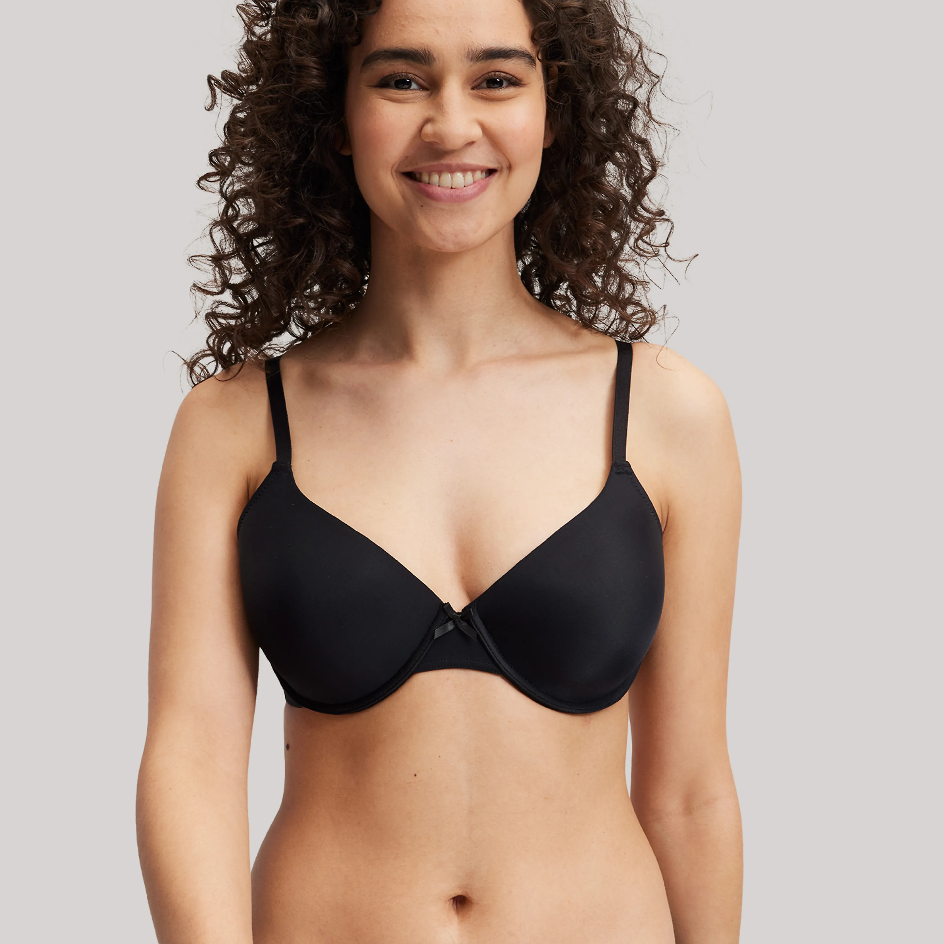 Plunge Soutien-gorge padd� - Noir