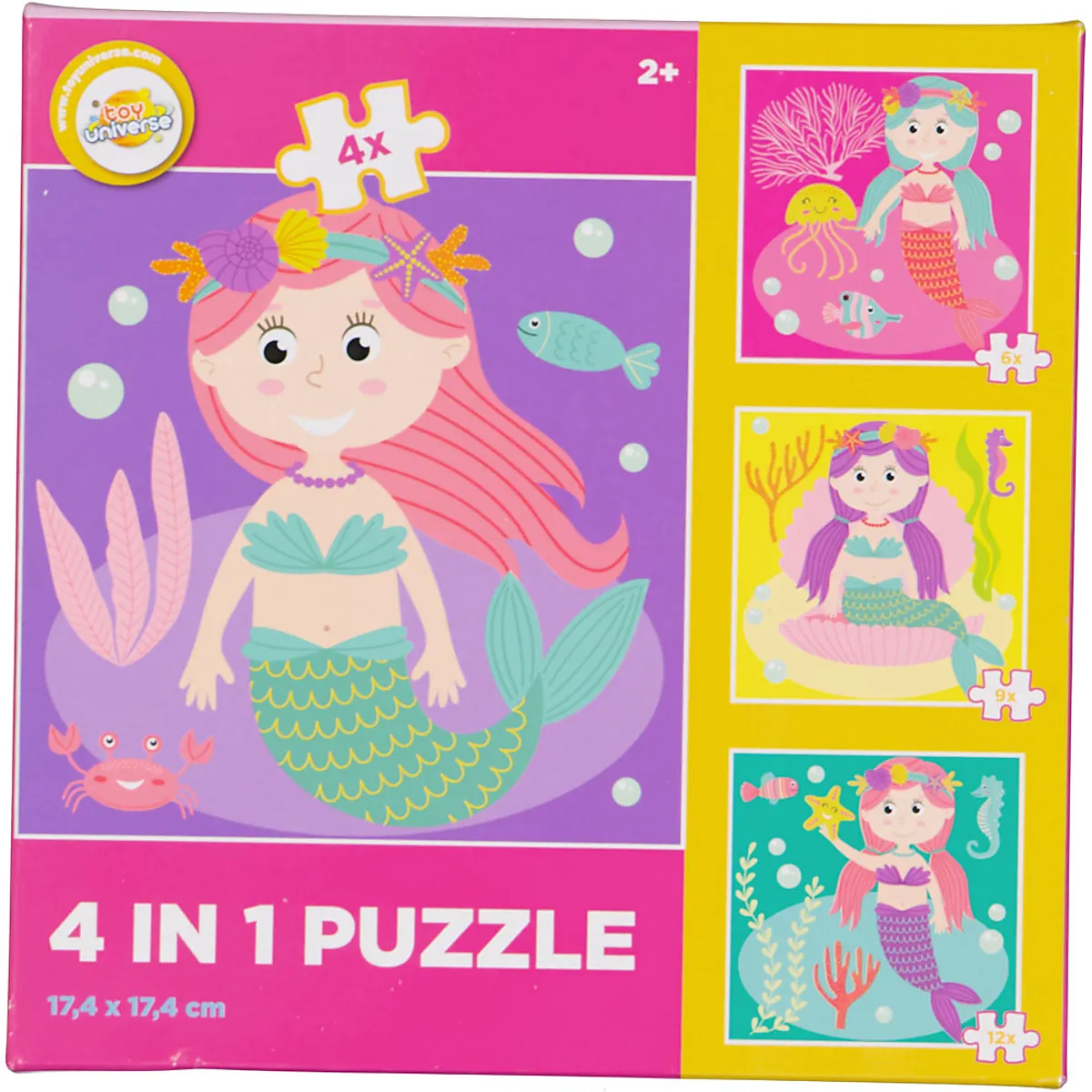 Puzzle 4 in 1 - Rosa