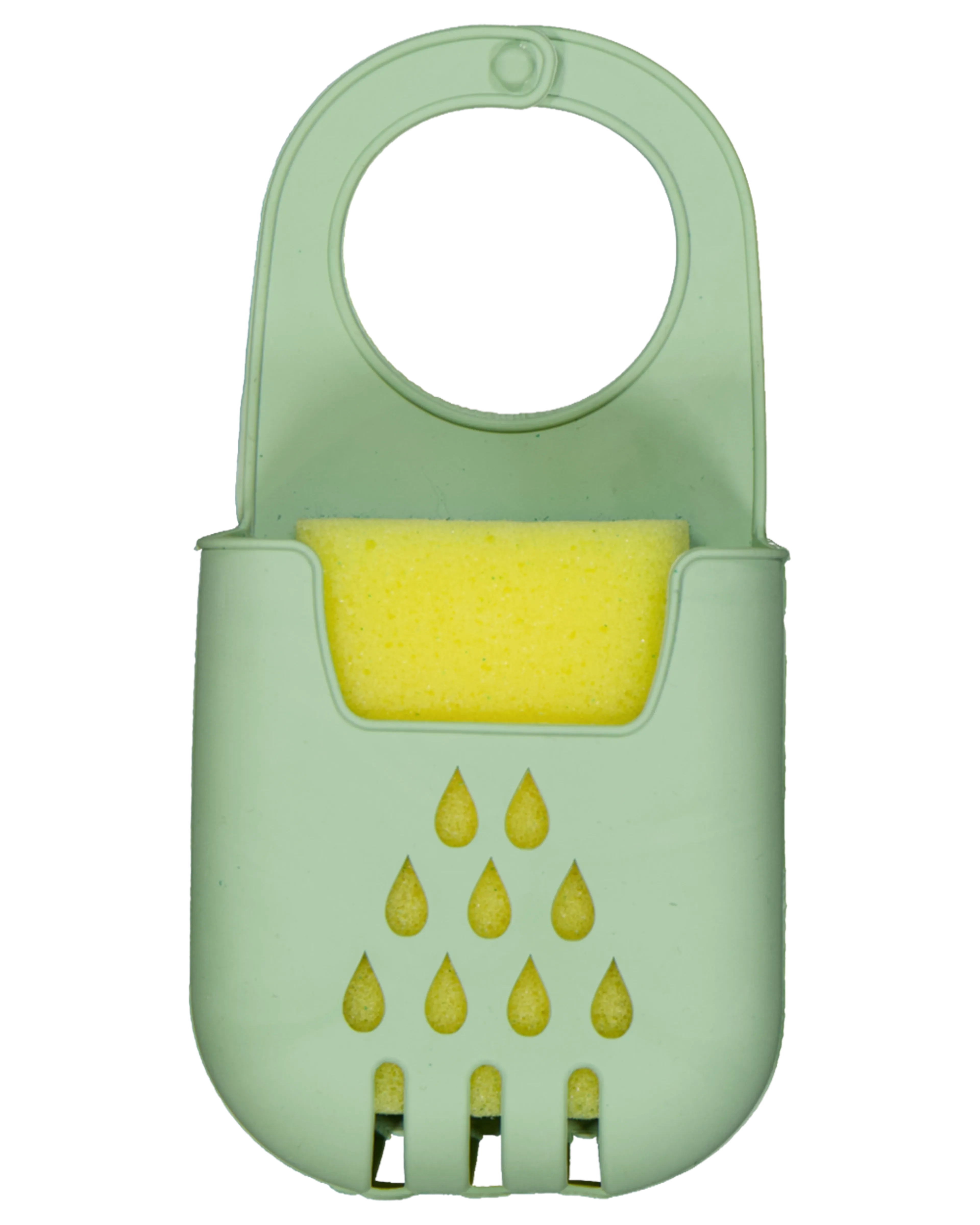 Soporte para esponjas con esponja - Verde