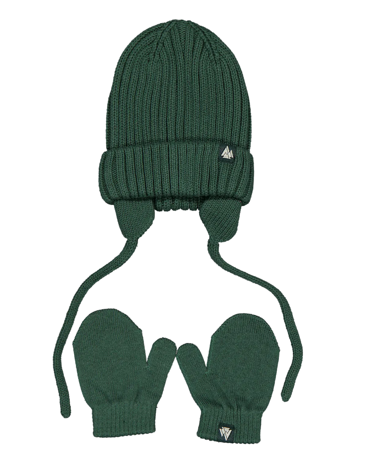 Mütze mit Fäustlingen - Grün