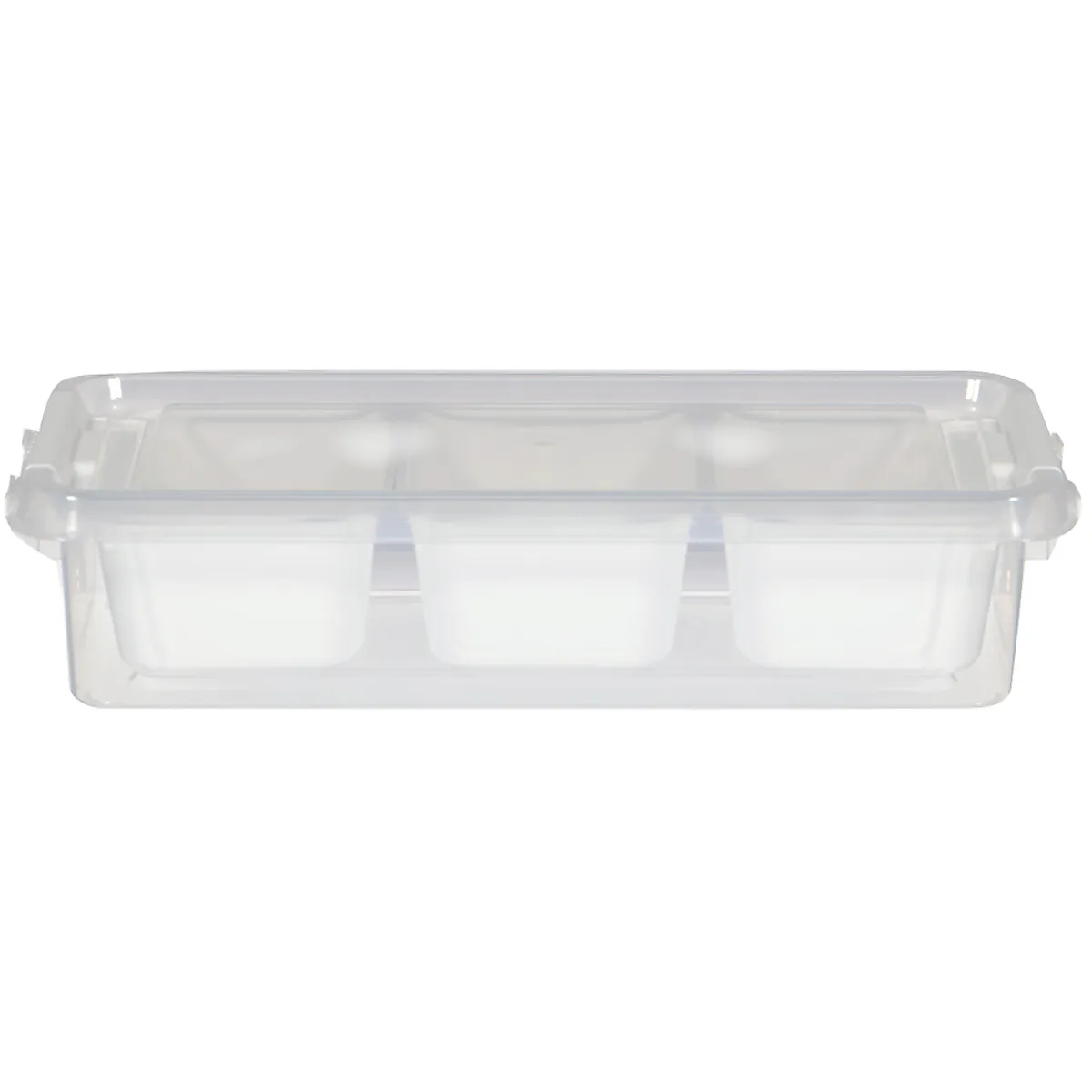 Opbergdoos met 3 bakjes - Wit