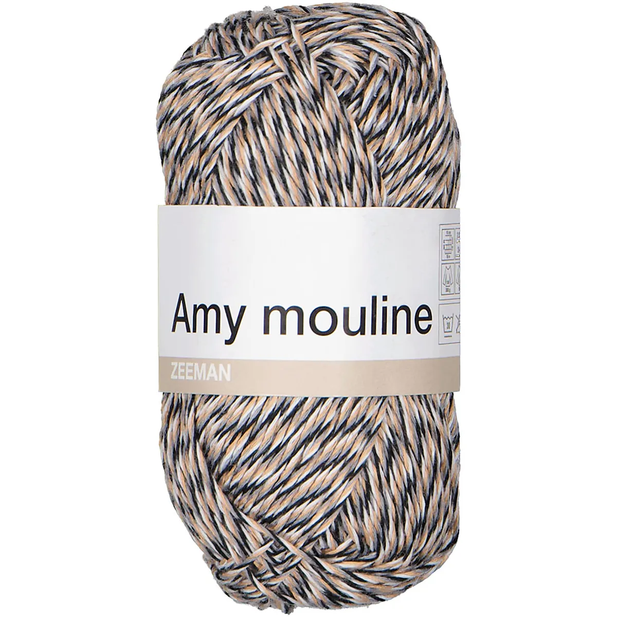 Amy mouline Häkelgarn - Grau