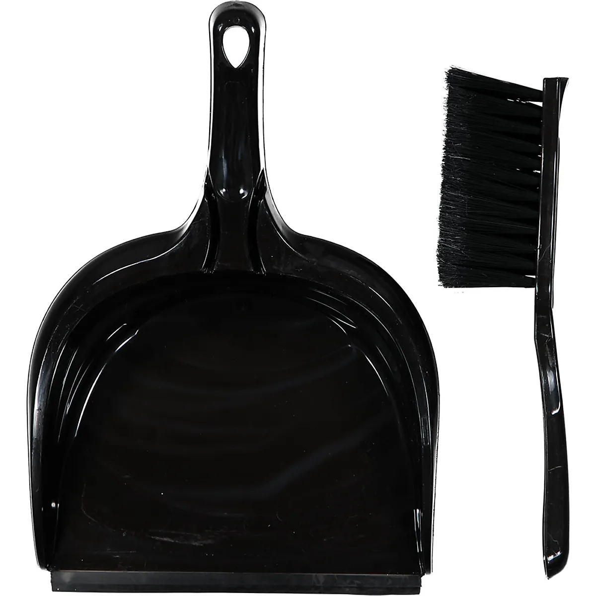 Stoffer en blik - Zwart