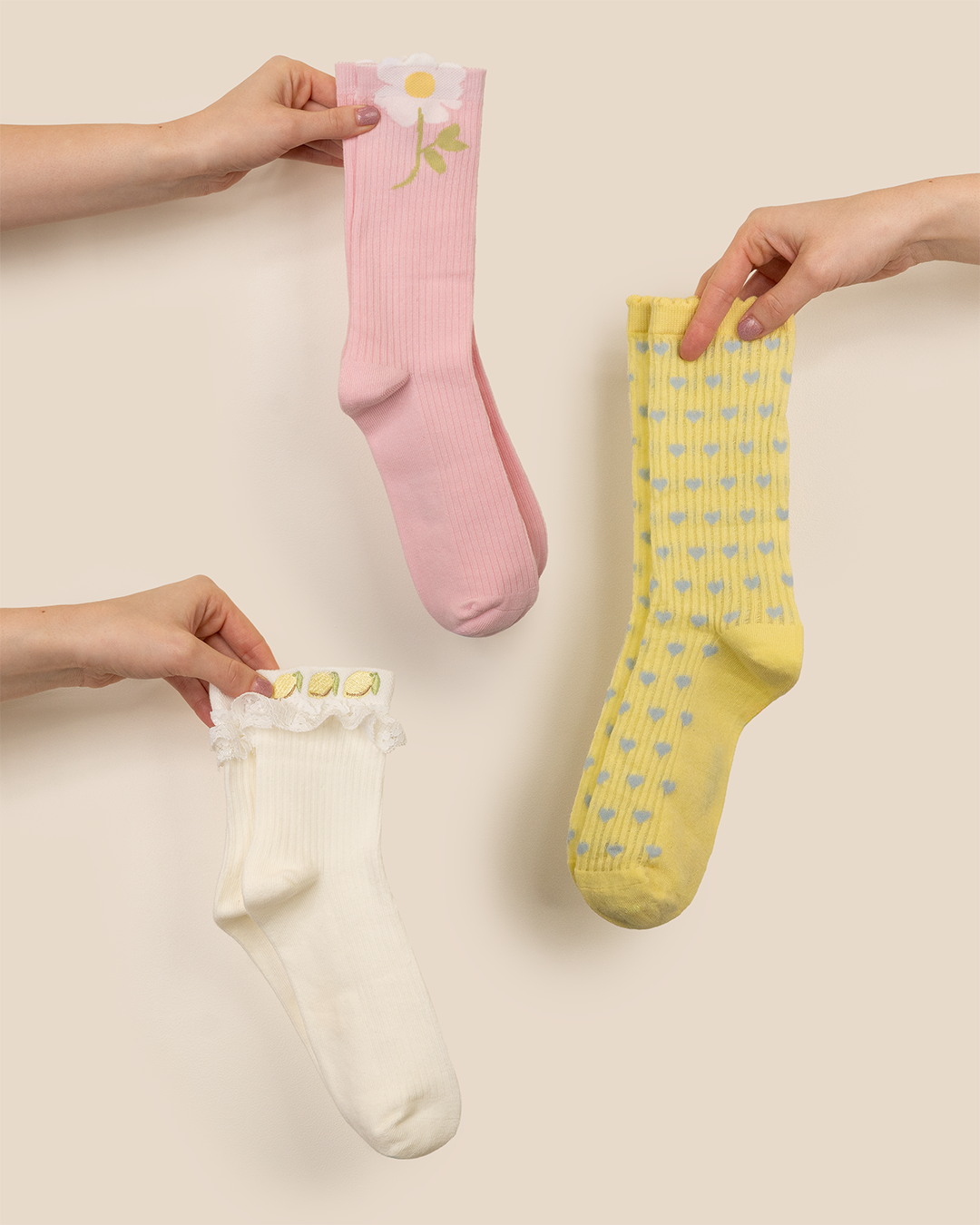 Happy Socks Duck Geel – Unisex Sokken| - Spaanse Sloffen Kopen | Comfort en Handgemaakt