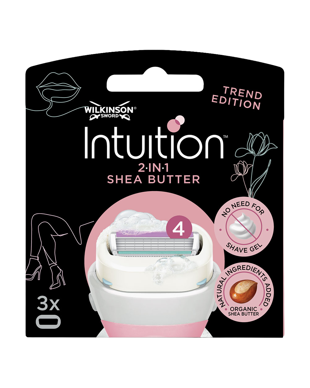 Scheermesjes-navulling - Roze