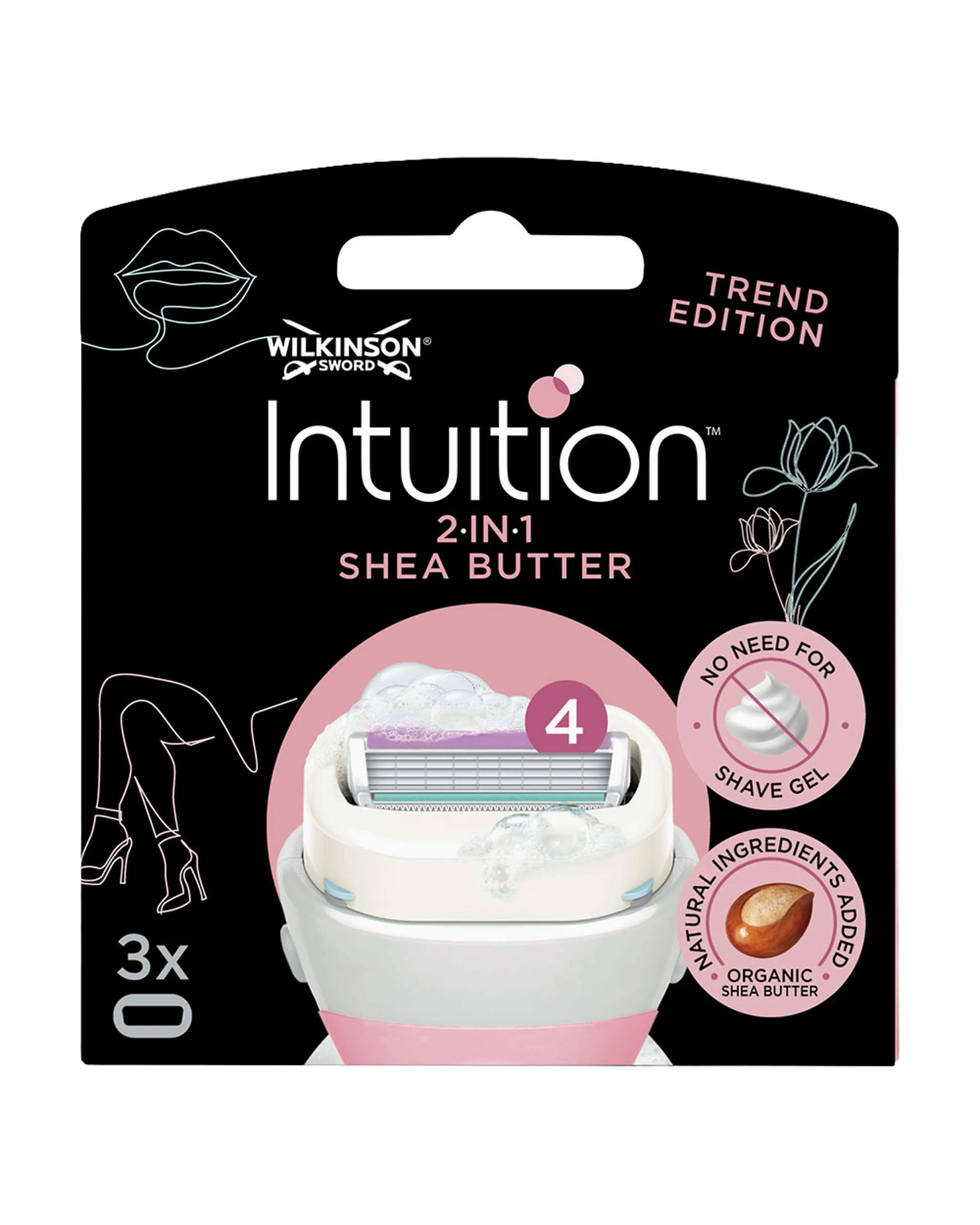 Scheermesjes-navulling - Roze