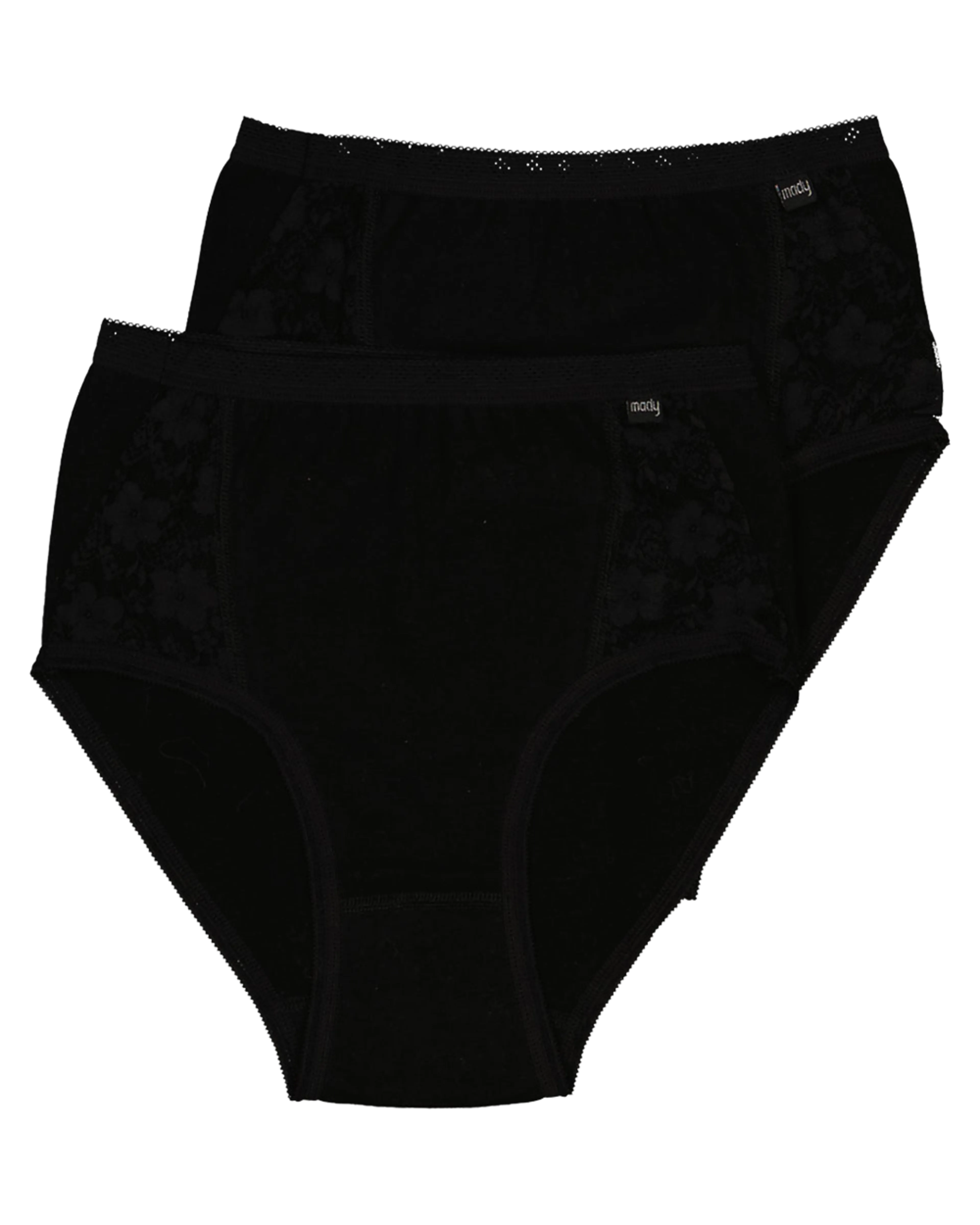 Mady Braguitas de cintura alta - Negro