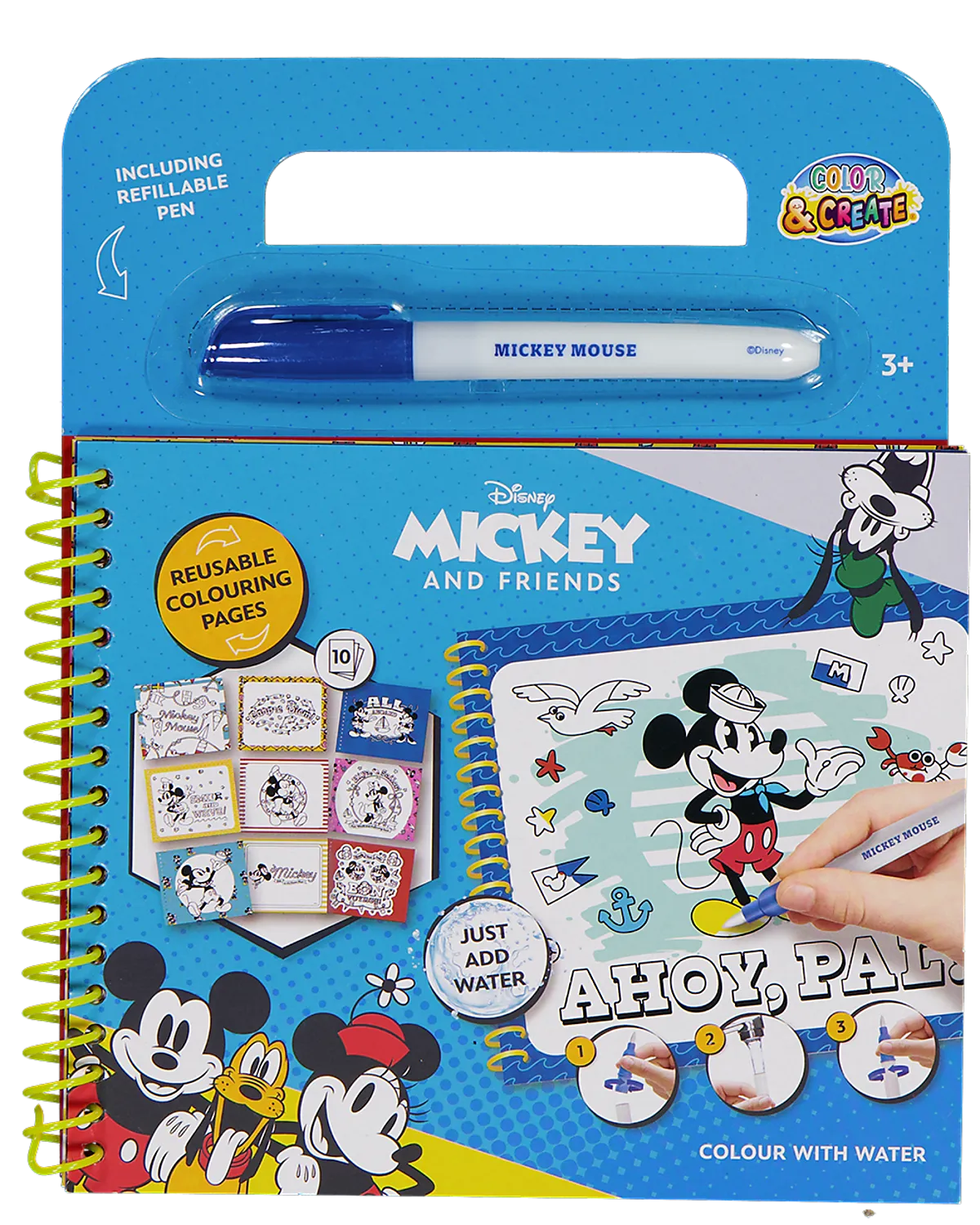 Album à colorier à l'eau - Multicolore